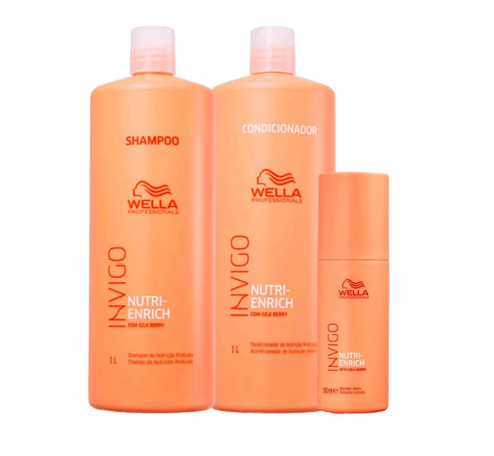 Kit Shampoo e Cond. 1L + Leave-in Wonder Balm Nutri-Enrich ÚNICO 1