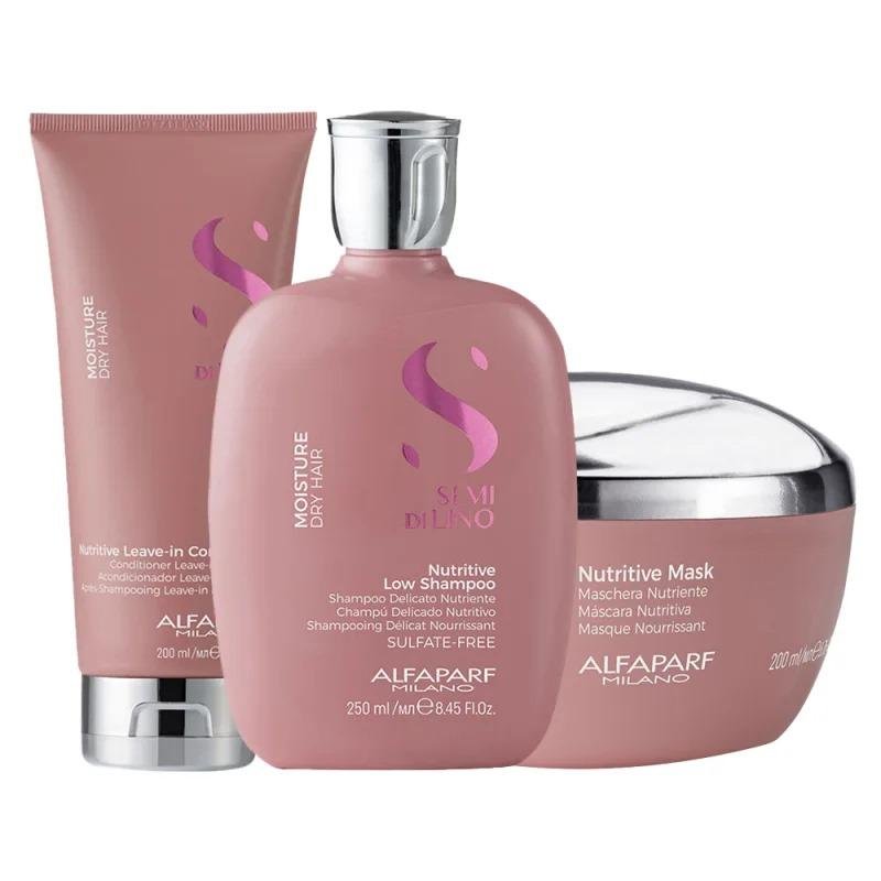 Kit Moisture Shampoo, Condicionador e Máscara - Alfaparf ÚNICO 4