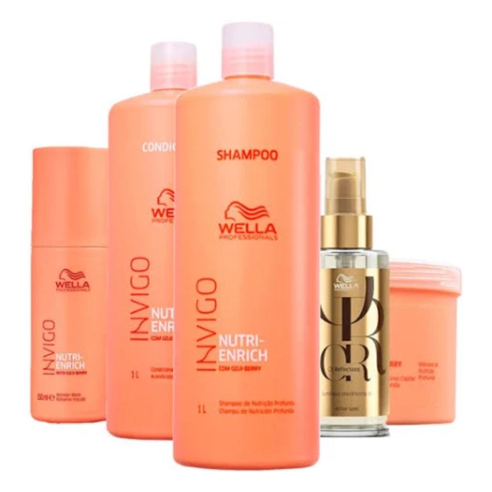 Kit Wella Professionals Invigo Nutri-Enrich Salon Care (5 Produtos)