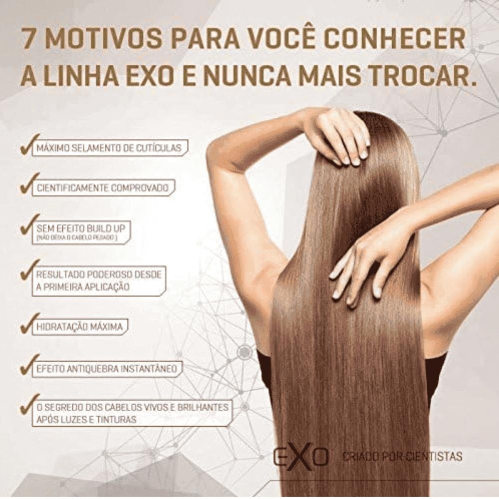 Kit Exotrat Home Use Shampoo 350ml, Condicionador e Máscara 250ml - EXO ÚNICO 11