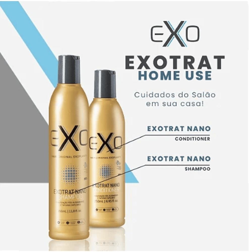 Kit Exotrat Home Use Shampoo 350ml, Condicionador e Máscara 250ml - EXO ÚNICO 9