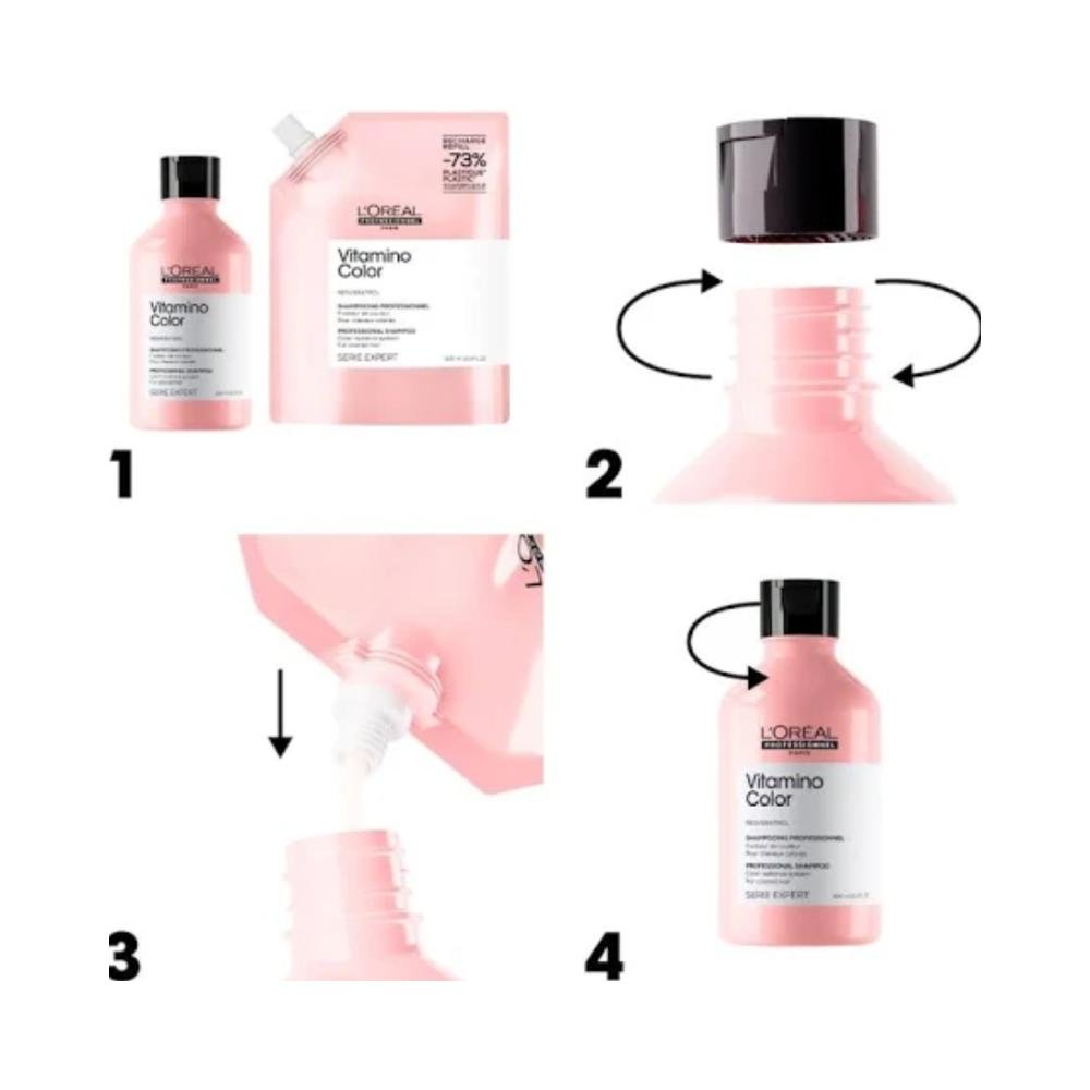 Refil Shampoo Vitamino Color 500ML - L'Oreal Profissionnel 500ml 3