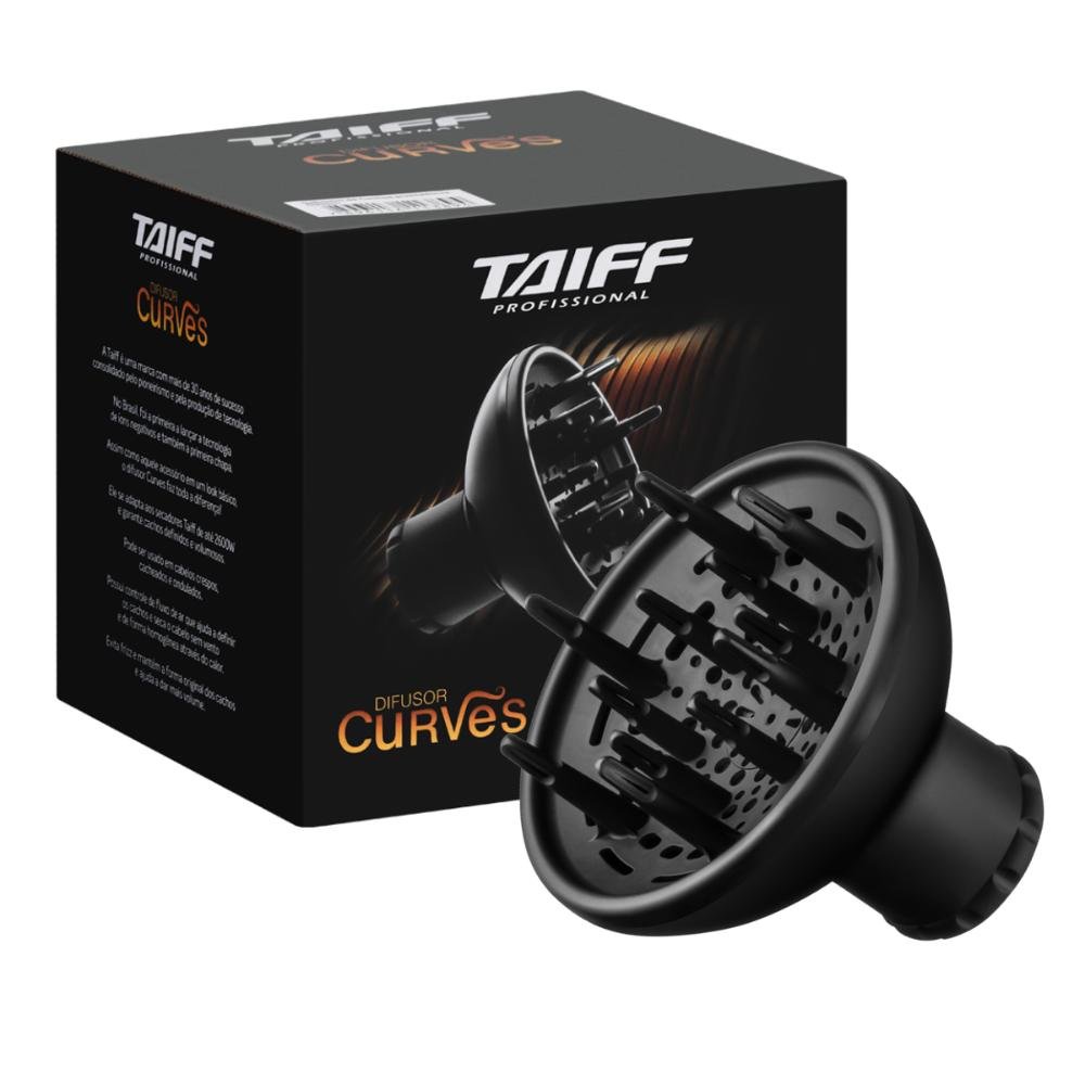 Kit Secador Style Black 2000W-127V e Difusor - Taiff Professional 127V 6