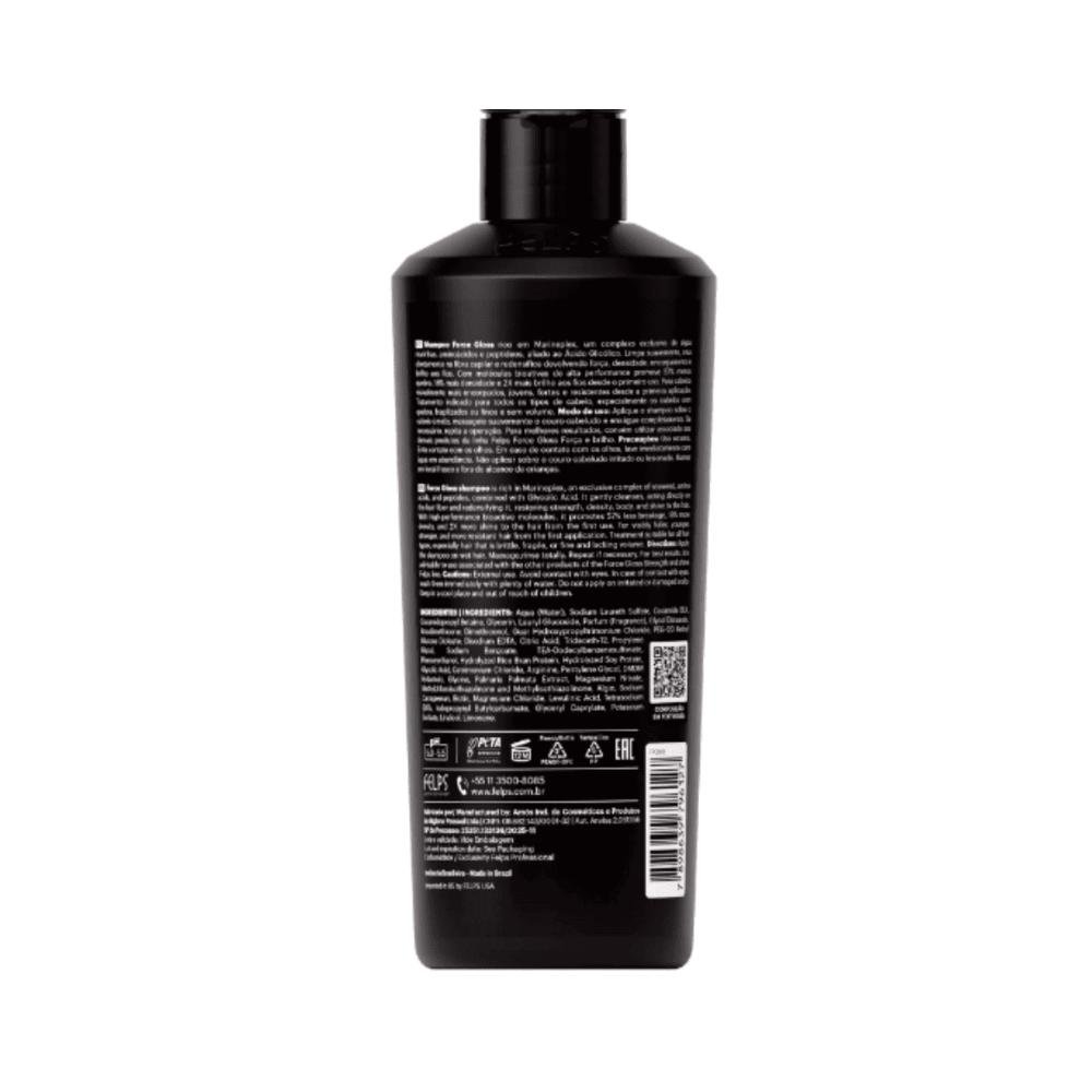 Kit Force Gloss ( Força e Brilho ) Shampoo 500ml + Condicionador 400ml + Máscara 300g - Felps Professional ÚNICO 5