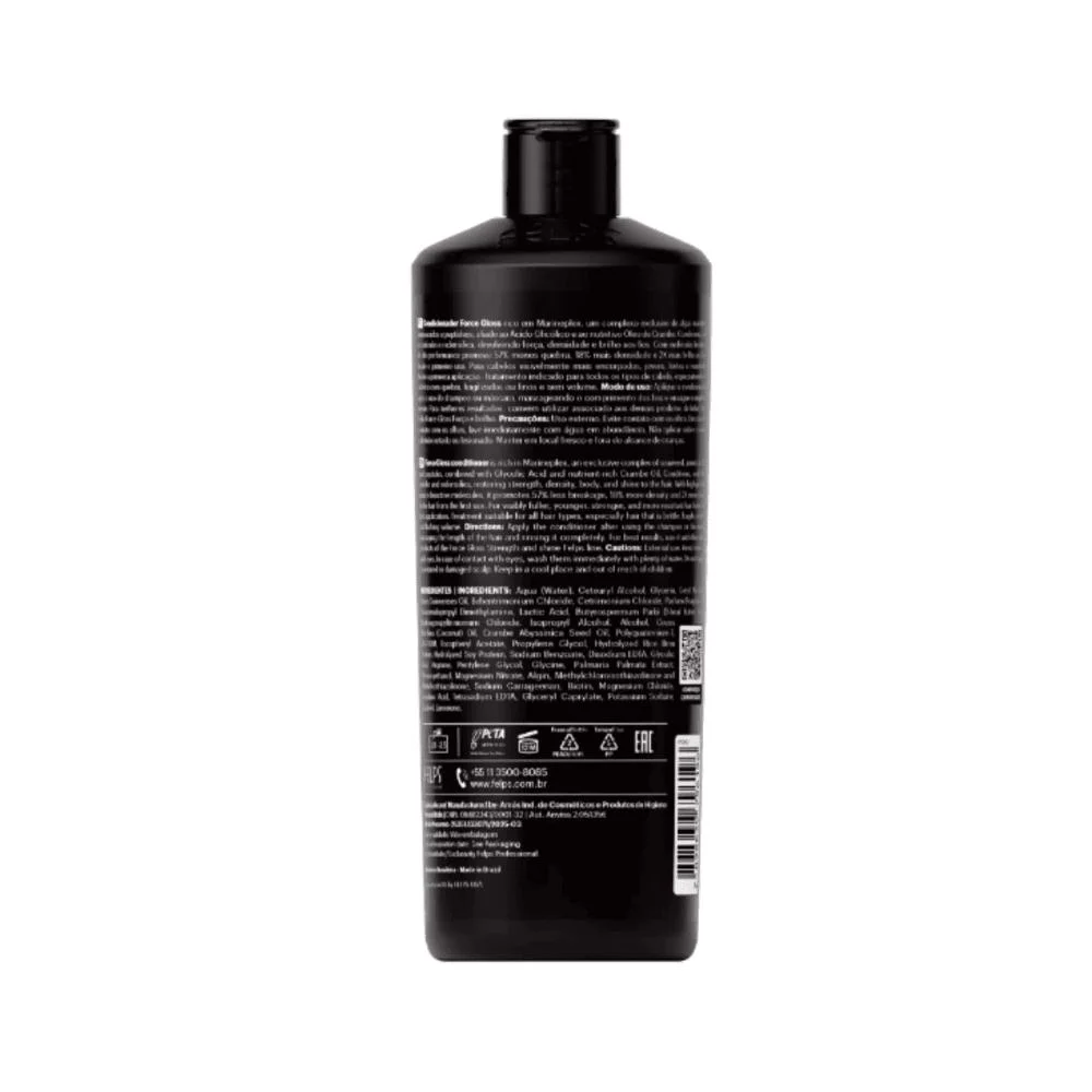 Kit Force Gloss Condi 400ml Másc 300g Leave-in 120ml - Felps ÚNICO 3