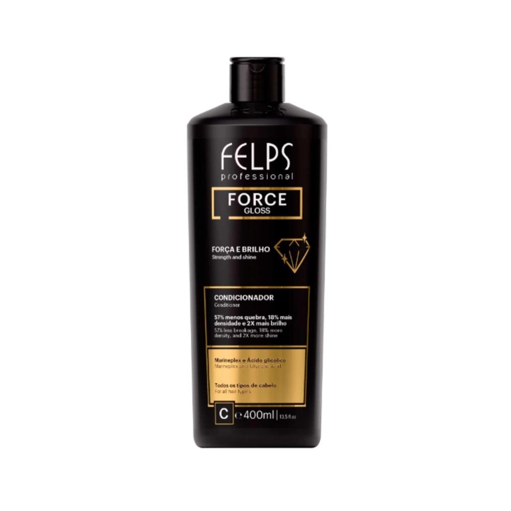 Kit Force Gloss ( Força e Brilho ) Shampoo 500ml + Condicionador 400ml - Felps Professional ÚNICO 4