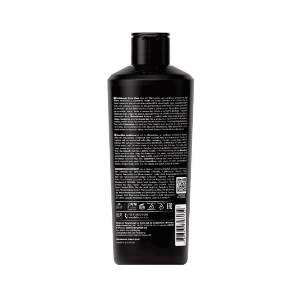 Kit Force Gloss ( Força e Brilho ) Shampoo 250ml + Condicionador 400ml + Leave-in 120ml - Felps Professional ÚNICO 8