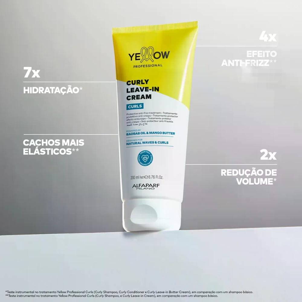 CURLY LEAVE-IN CREAM 200ML CURLS - YELLOW 200ml 3