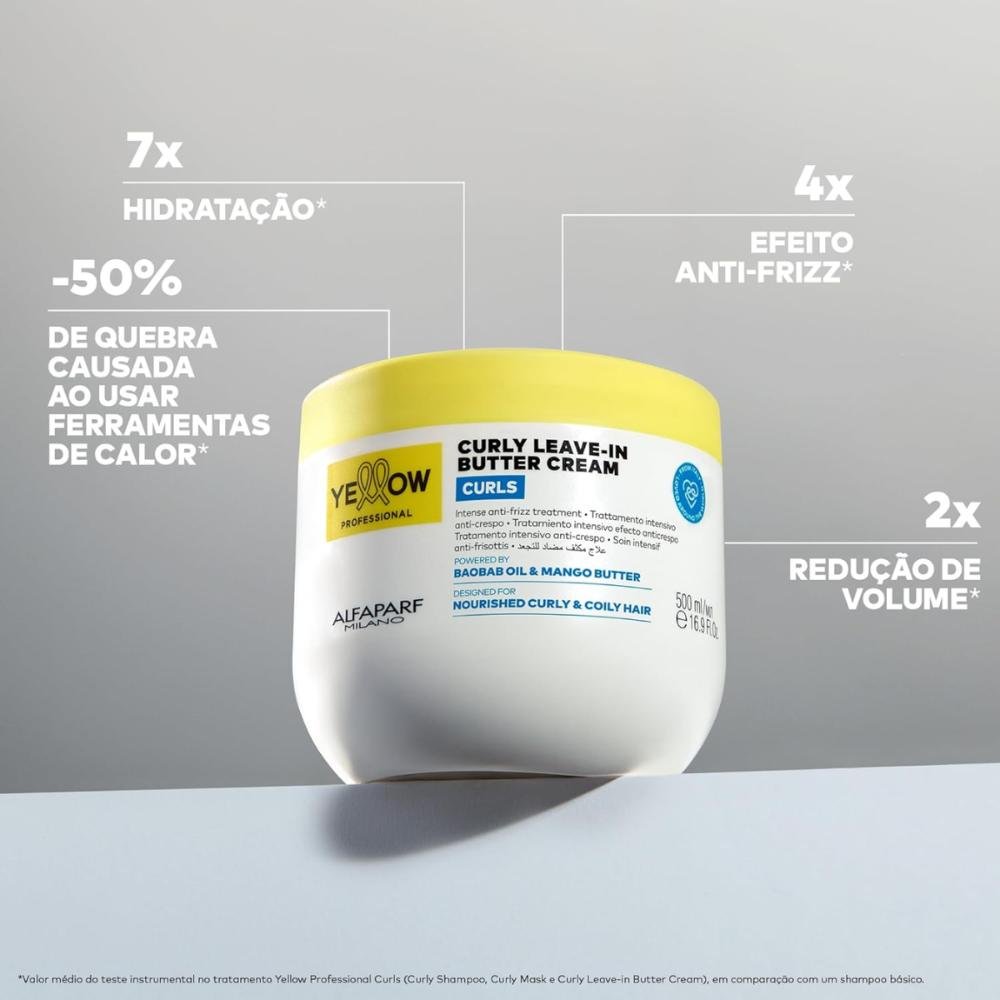 CURLY LEAVE-IN BUTTER CREAM 500ML CURLS - YELLOW 500ml 4