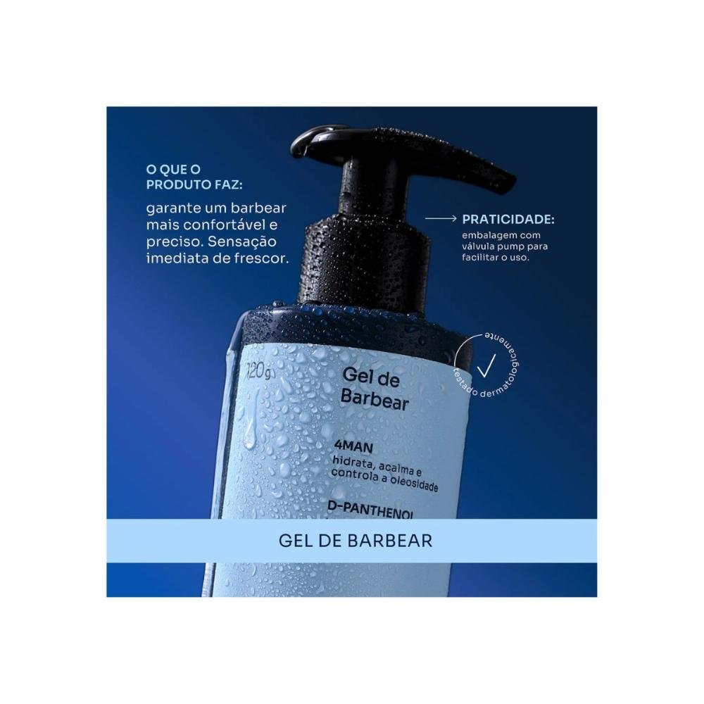 Gel Para Barba 120g - Reyou 120g 3