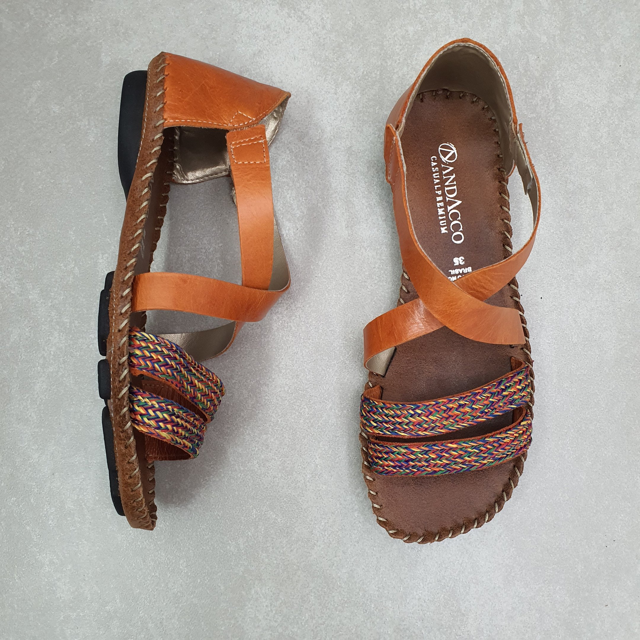 Sandália Andacco Jade Feminino Laranja 2