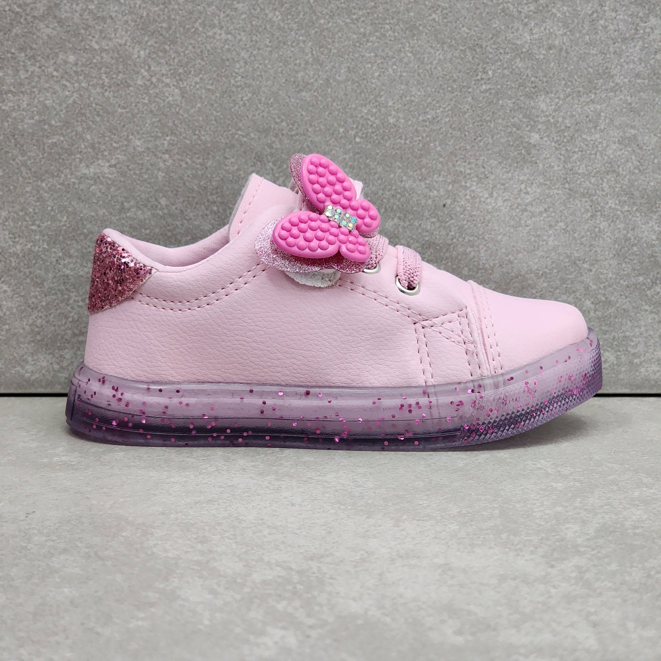 Tênis Casual Infantil Linda Ju Borboleta