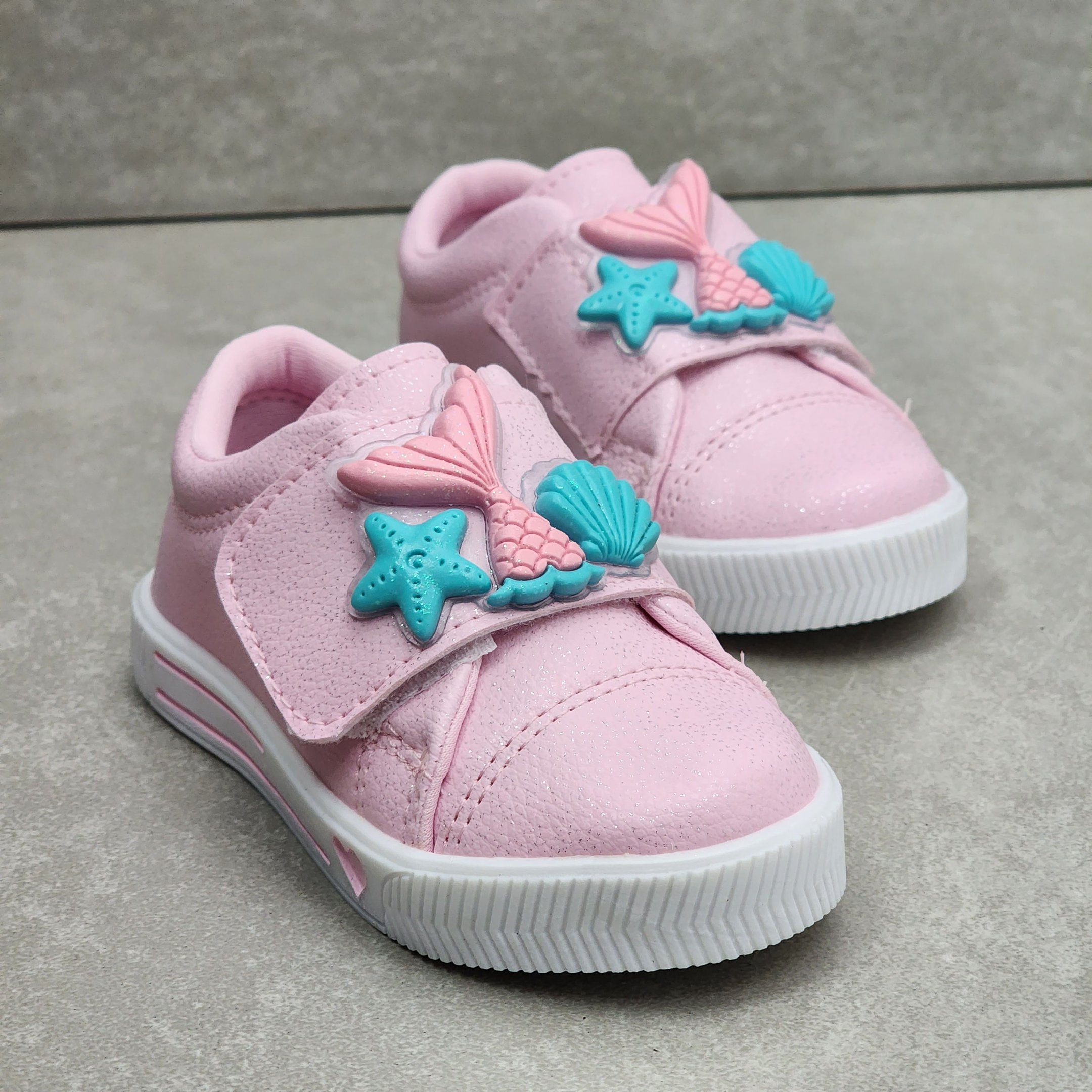 Tênis Casual Infantil Linda Ju Sereia Rosa 3