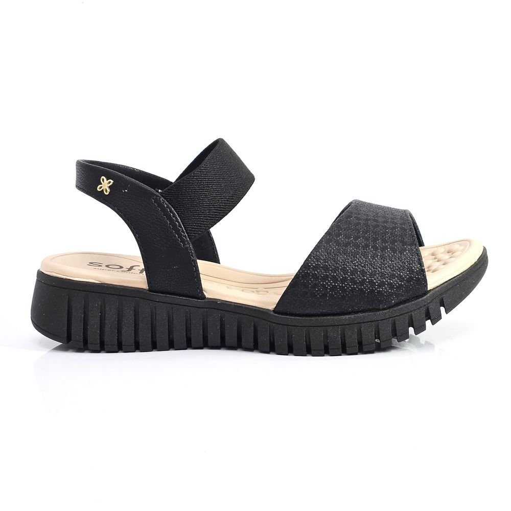 Sandália Feminina Softli Flatform Elástico