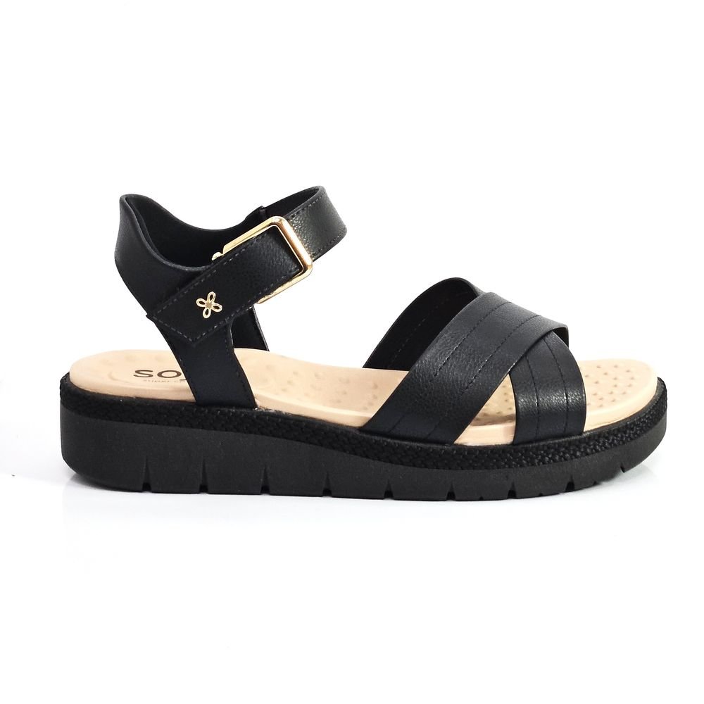 Sandália Feminina Softli Conforto X Flatform