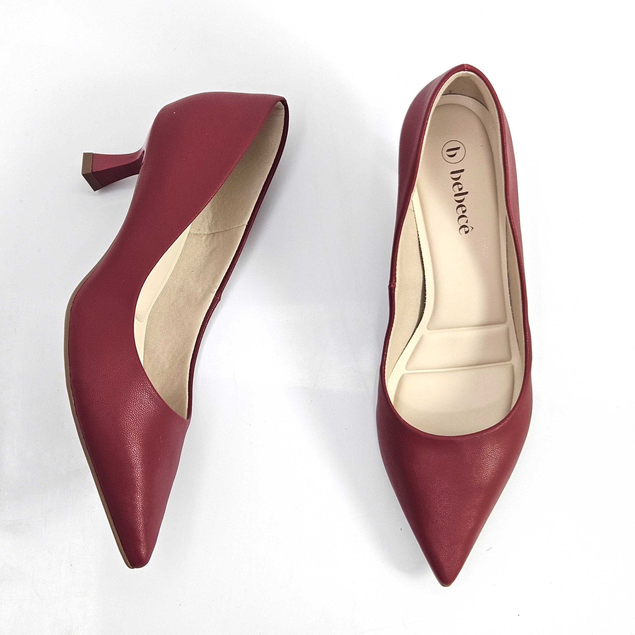 Sapato Scarpin Bebecê Salto Taça Médio Vermelho 2