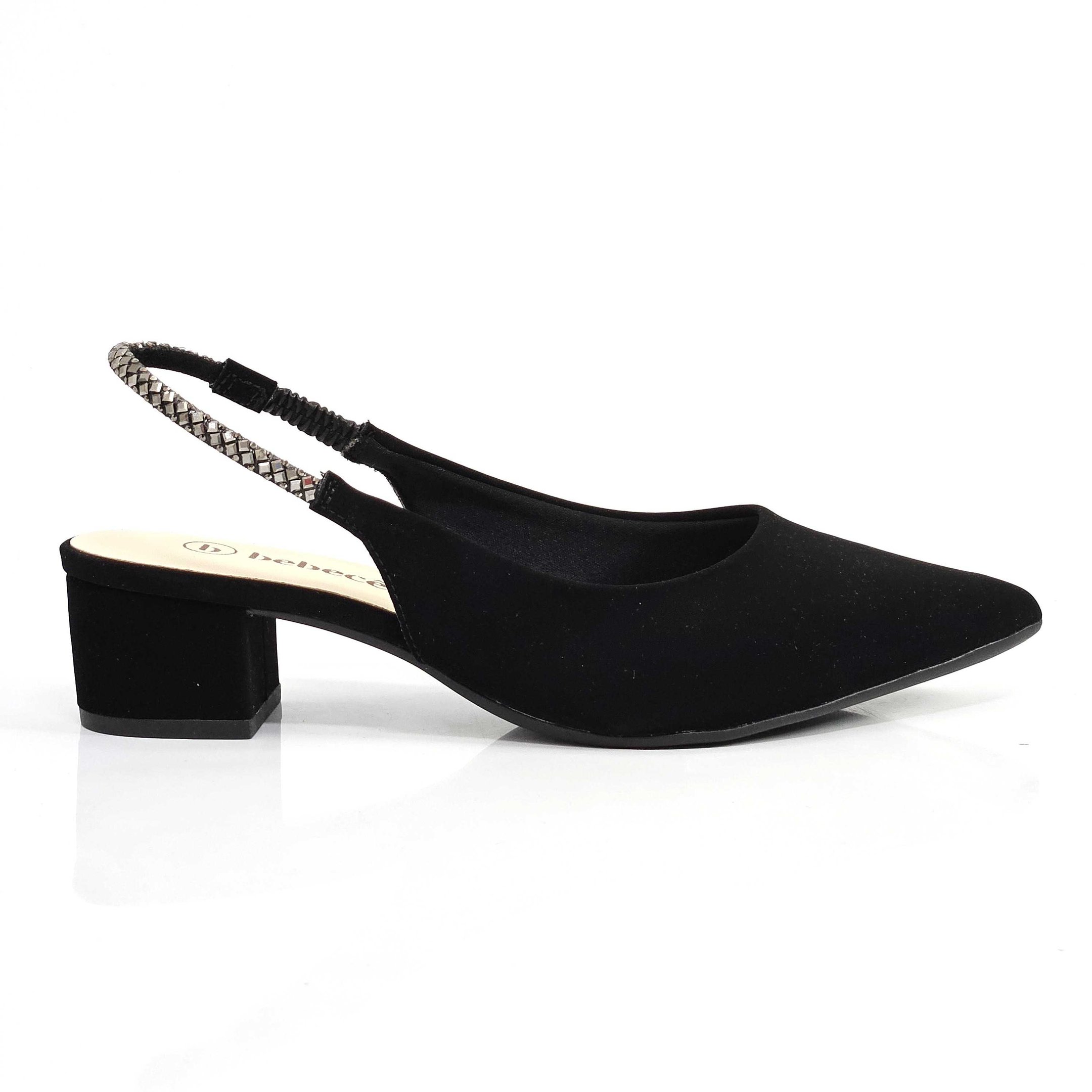 Sapato Feminino Bebecê Slingback Salto Baixo