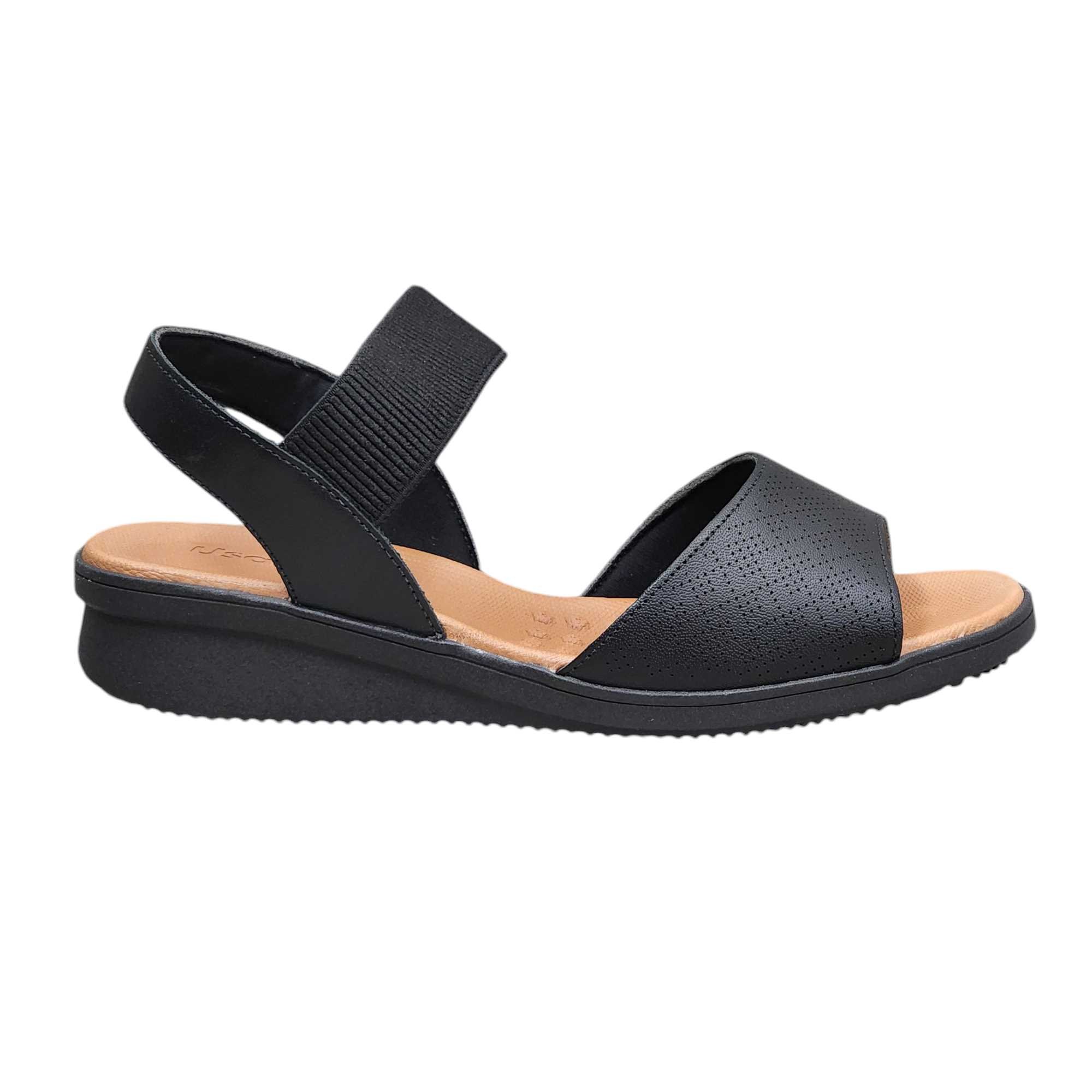 Sandália Usaflex Anabela Elástico Feminina