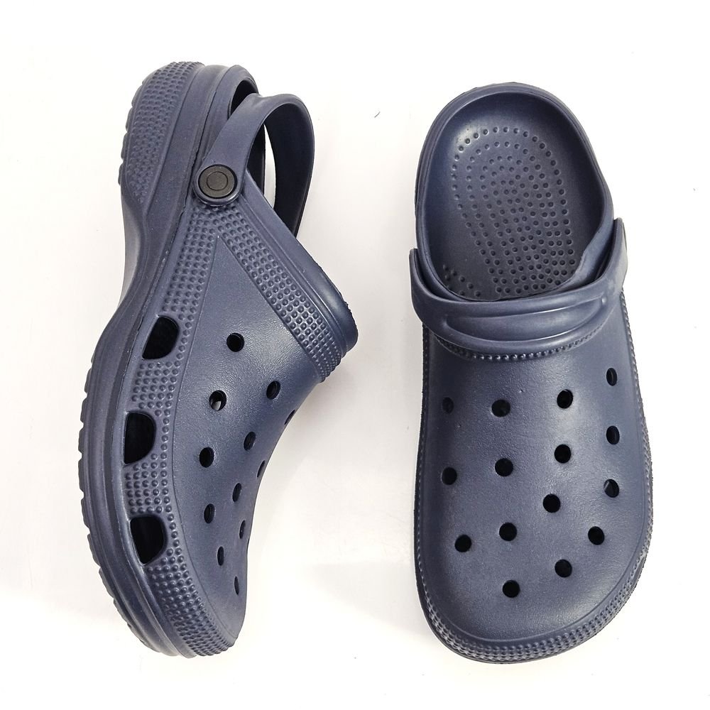 Babuche Scaleno Borracha EVA Com Furos Azul 2