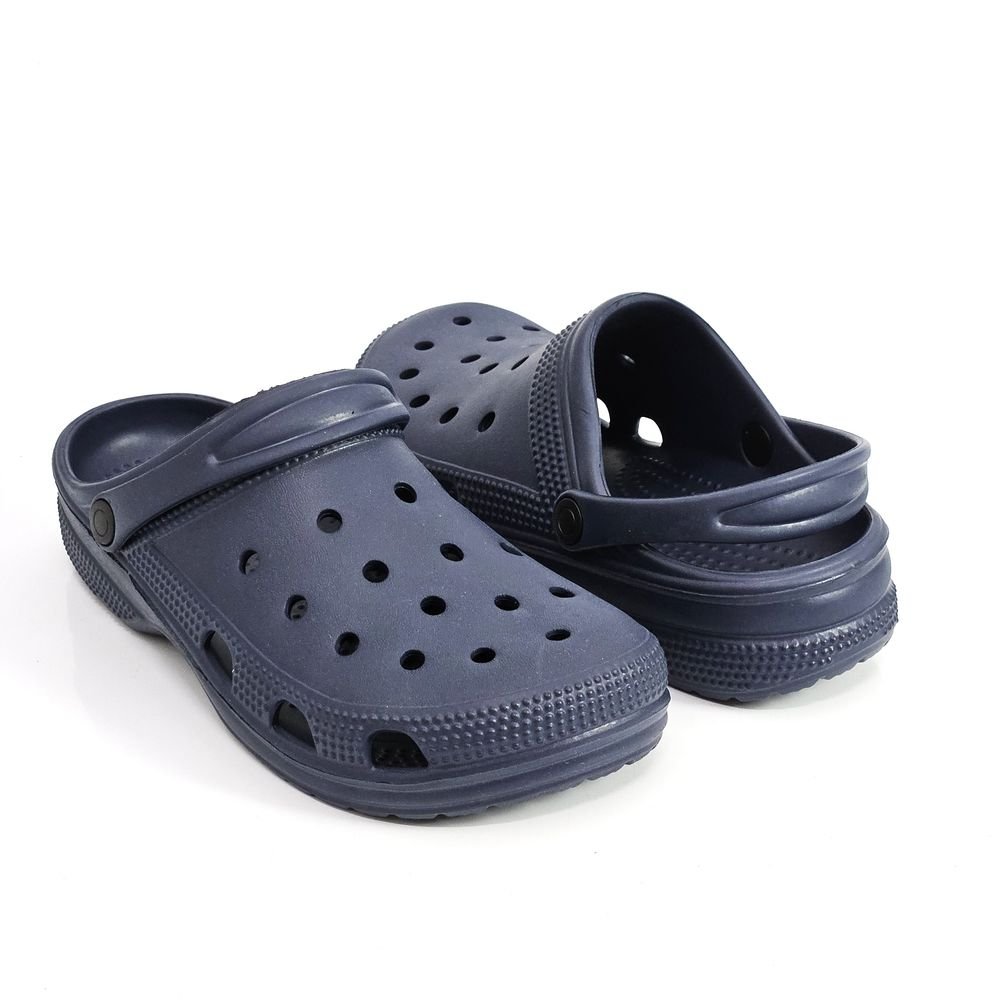 Babuche Scaleno Borracha EVA Com Furos Azul 3