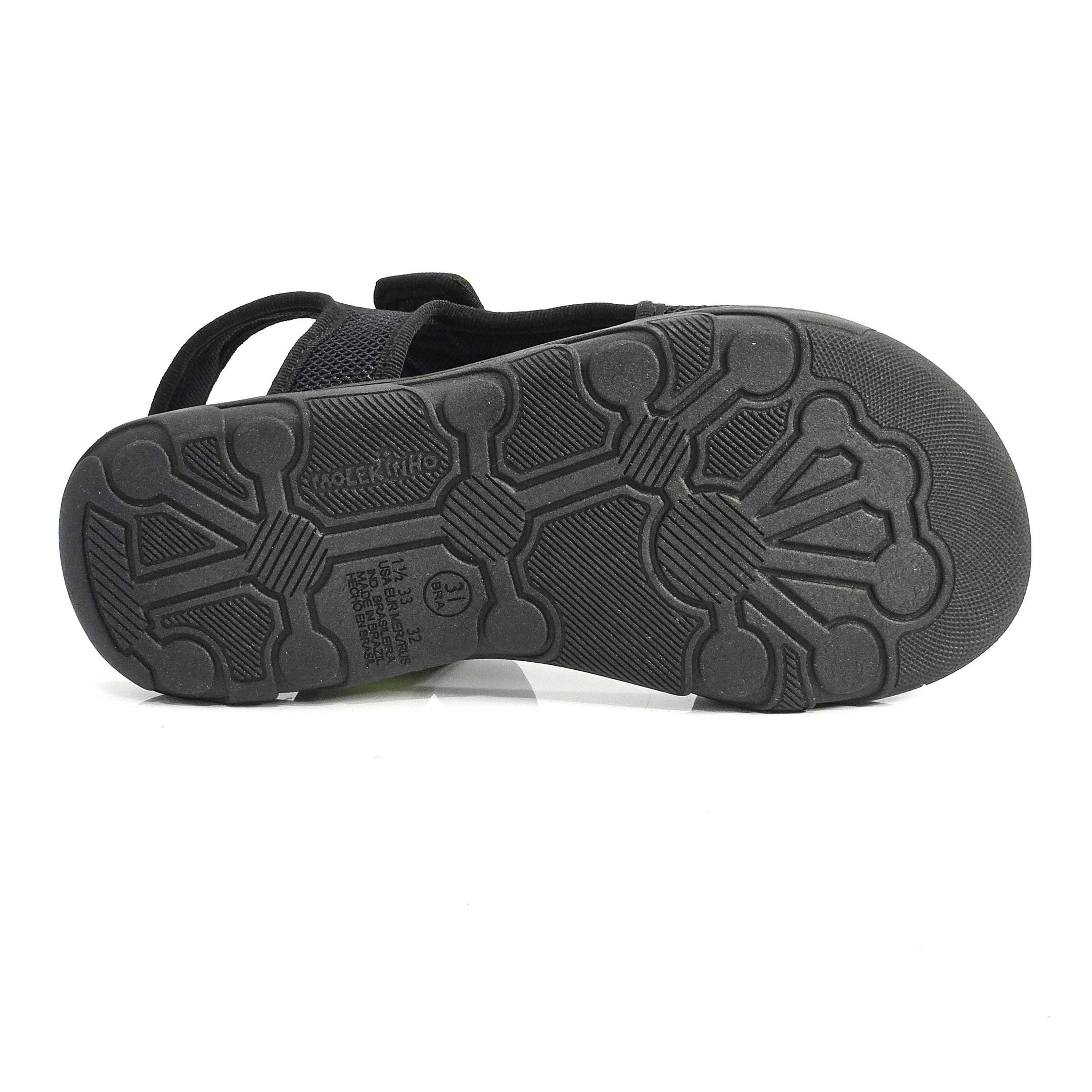 Sandália Infantil Menino Molekinho Papete Casual Preto 4