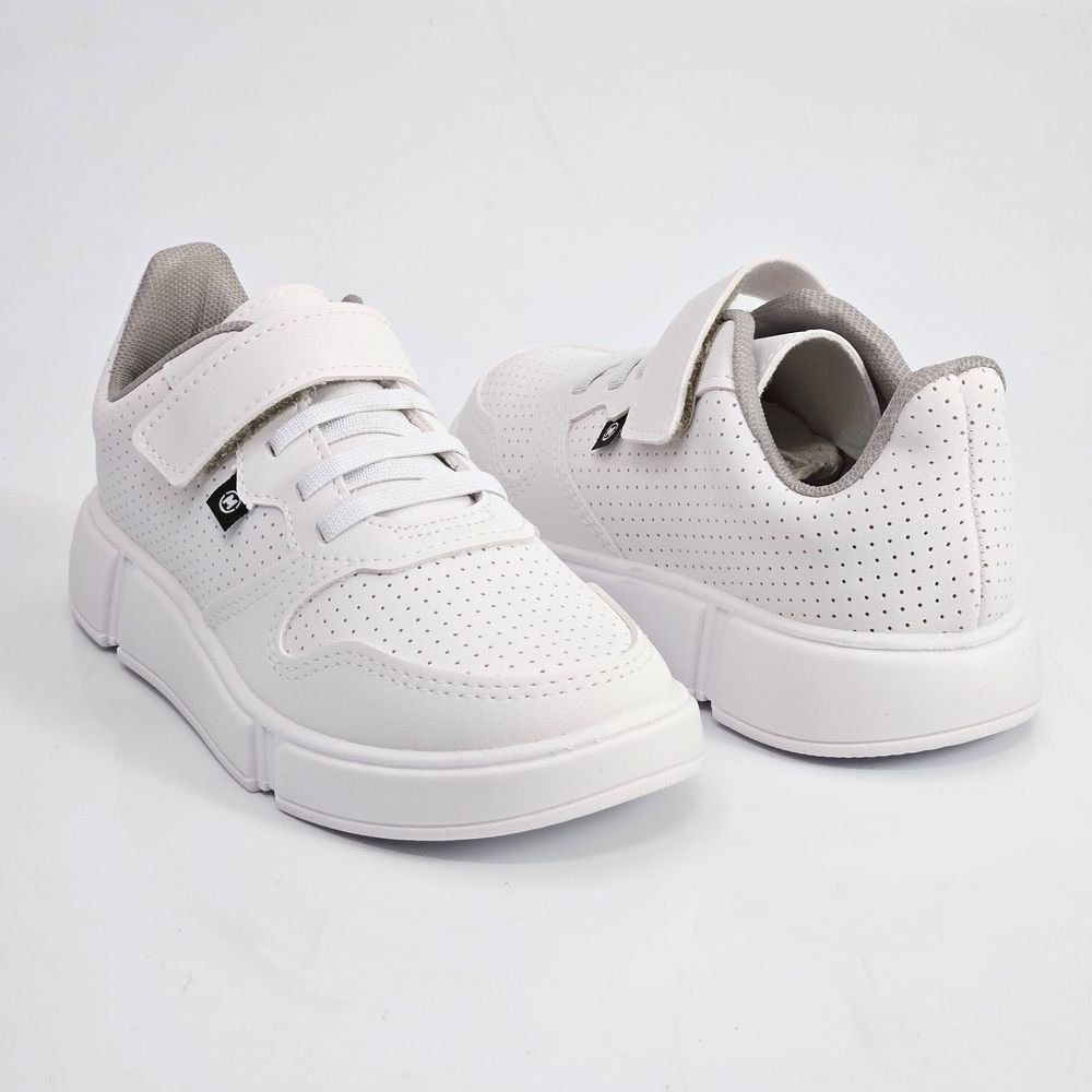 Tênis Infantil Menino Molekinho Casual Elástico Branco 3