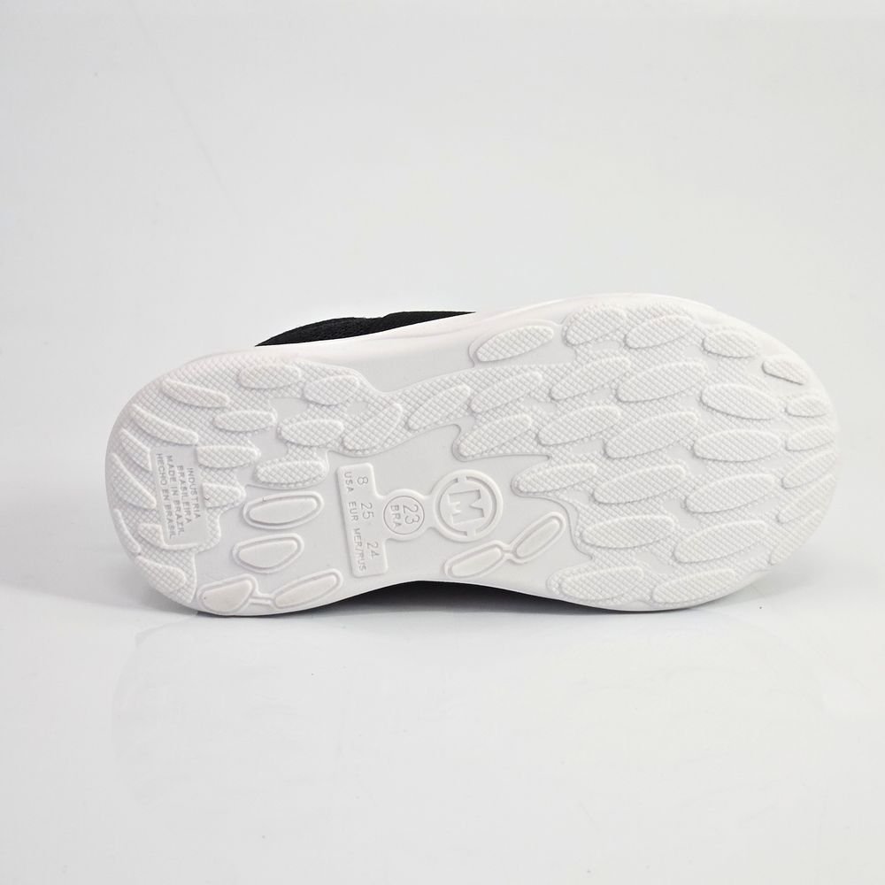 Tênis Infantil Menino Molekinho Slip on Com LED Preto/Laranja 4