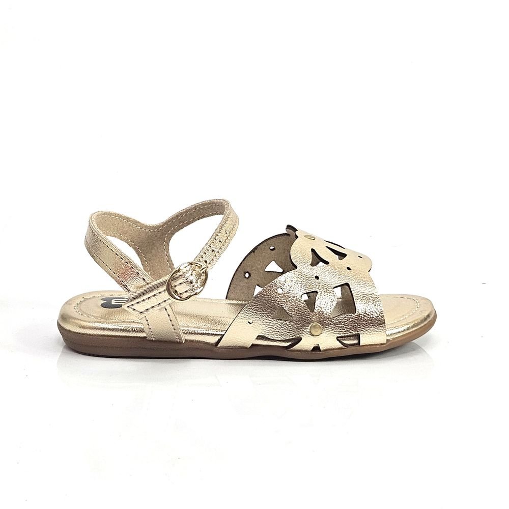 Sandália Infantil Menina Molekinha Baby Laser Fivela