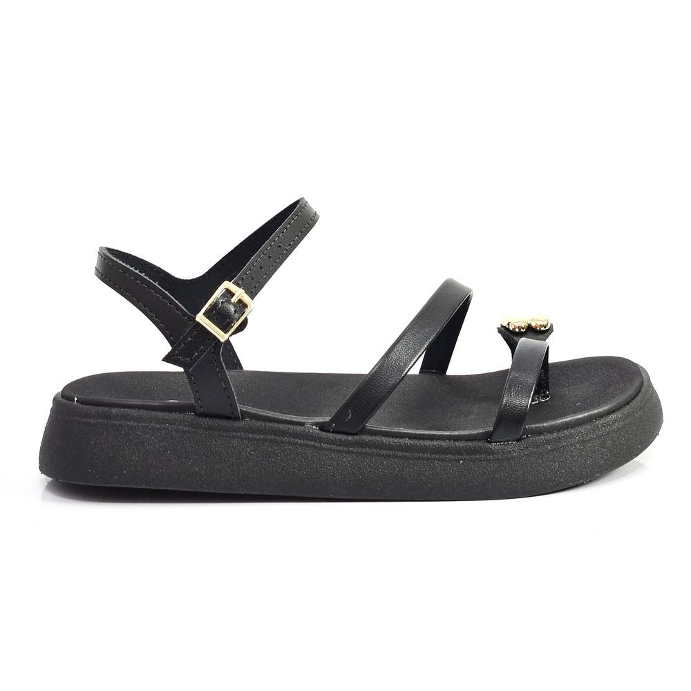 Sandália Infantil Menina Molekinha Flat Dedo