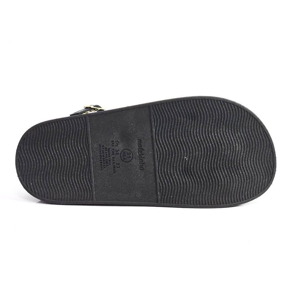 Sandália Infantil Menina Molekinha Flat Dedo Preto 4