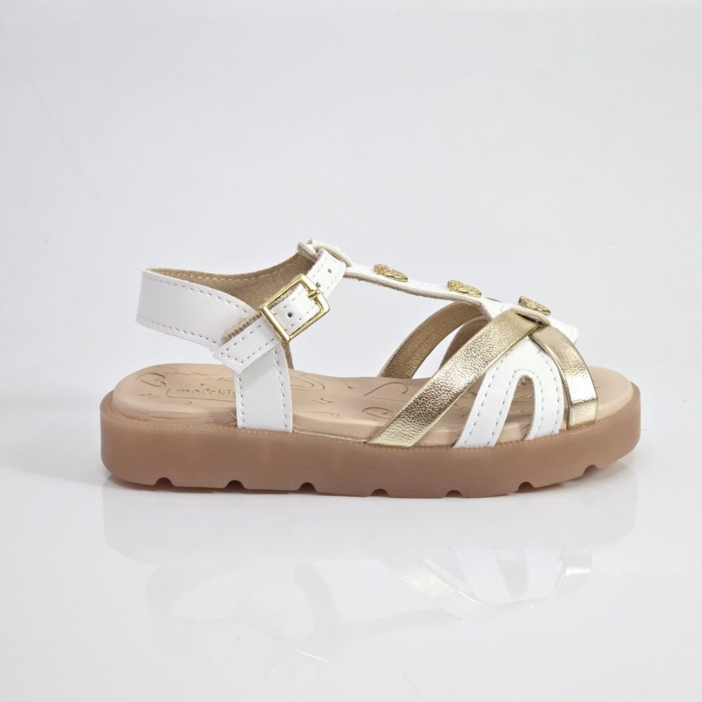 Sandália Infantil Menina Molekinha Baby LED Morango