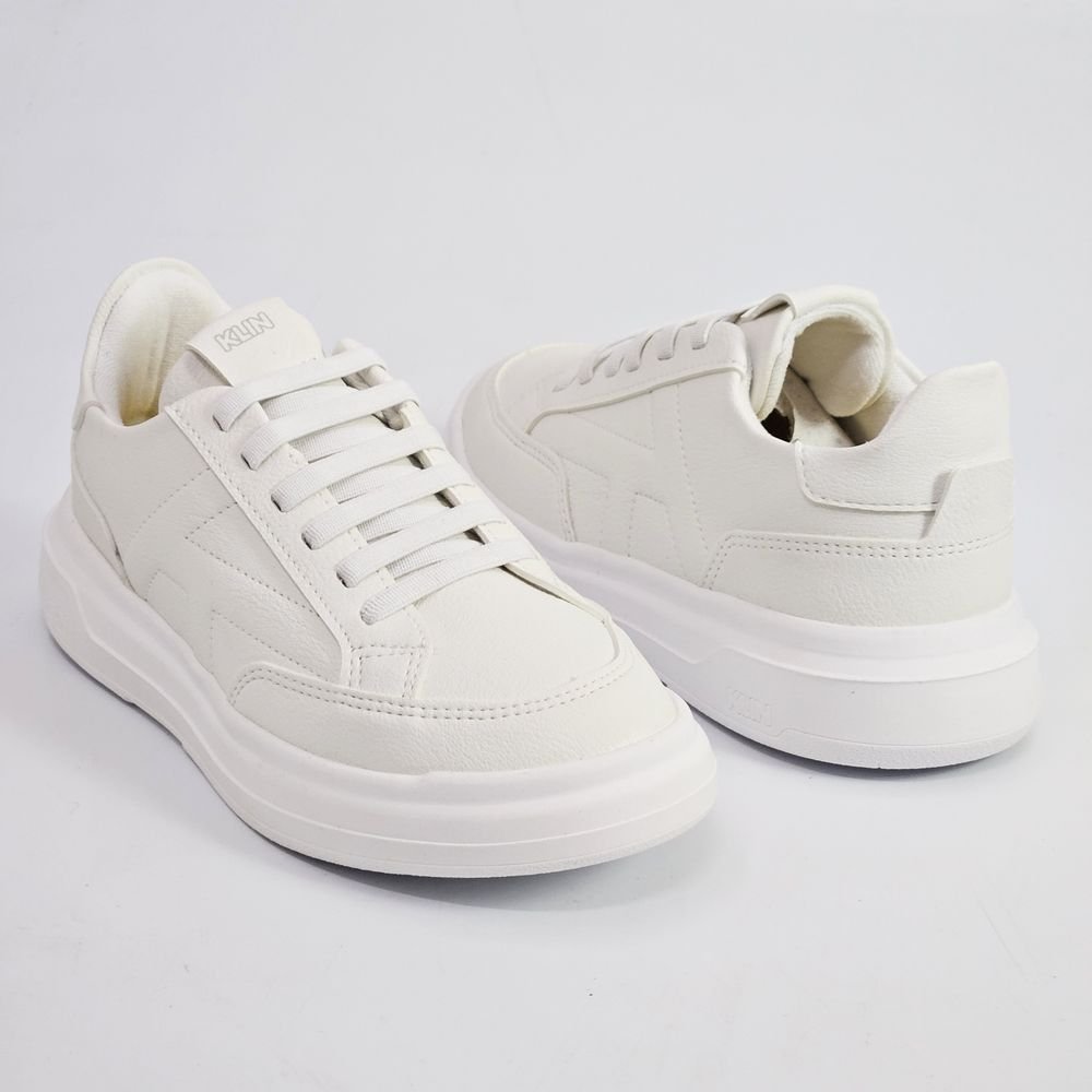 Tênis Infantil Unissex Klin Capri Casual Elástico Branco 3