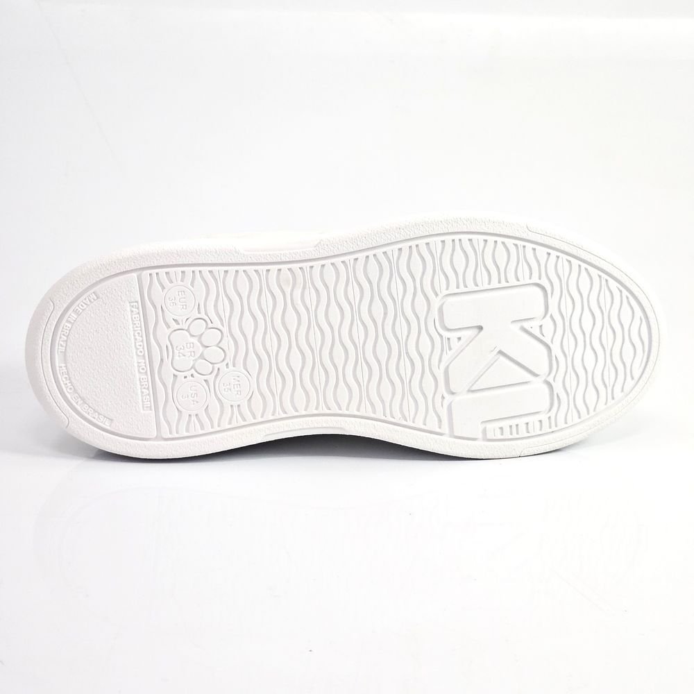 Tênis Infantil Unissex Klin Capri Casual Elástico Branco 4