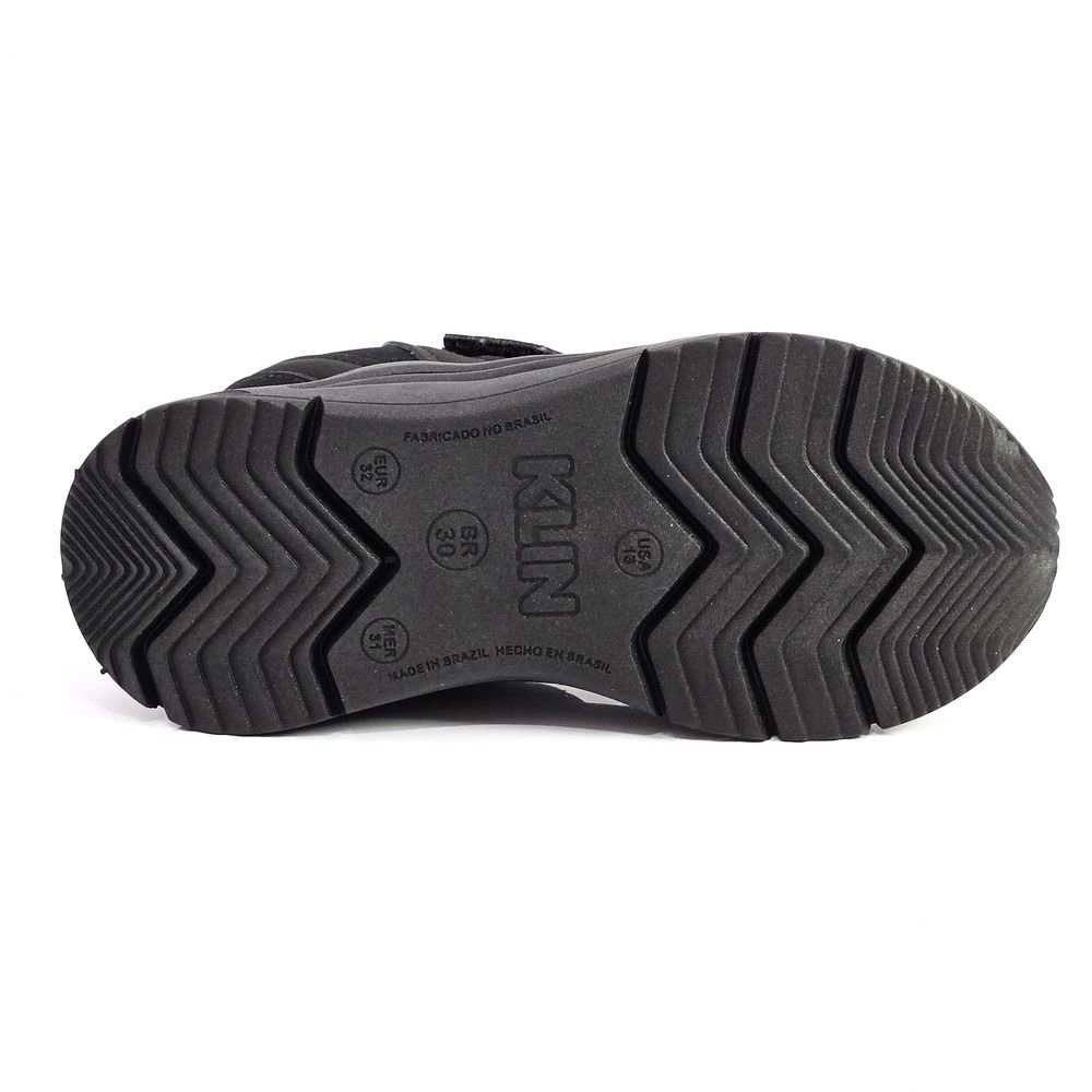 Tênis Infantil Klin New Sport Elástico Calce Fácil Preto 4