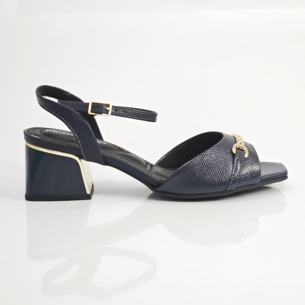 Sandália Feminina Piccadilly Social Salto Grosso Bridão