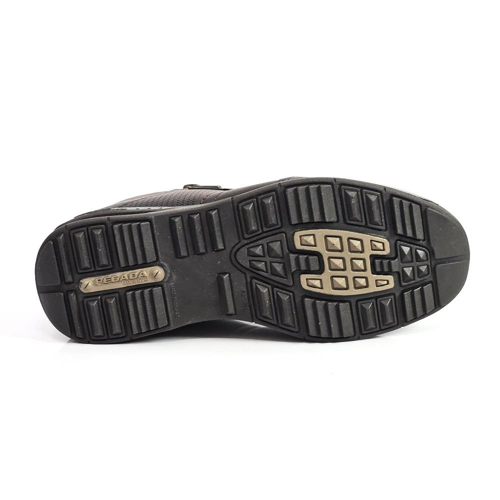 Sapatênis Masculino Pegada Em Couro Elástico Zíper Pinhão 4