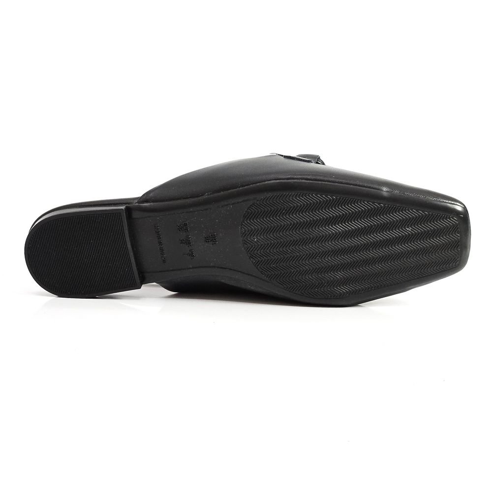 Mule Feminino Sua Cia Bico Quadrado Laço Preto 4