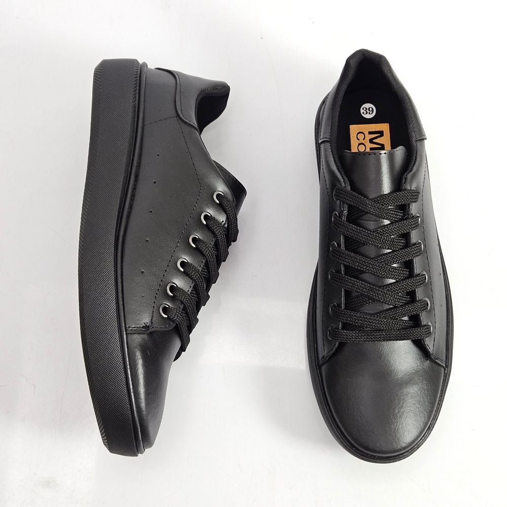 Sapatenis Masculino Casual Maxx Confort Cadarço Preto 2