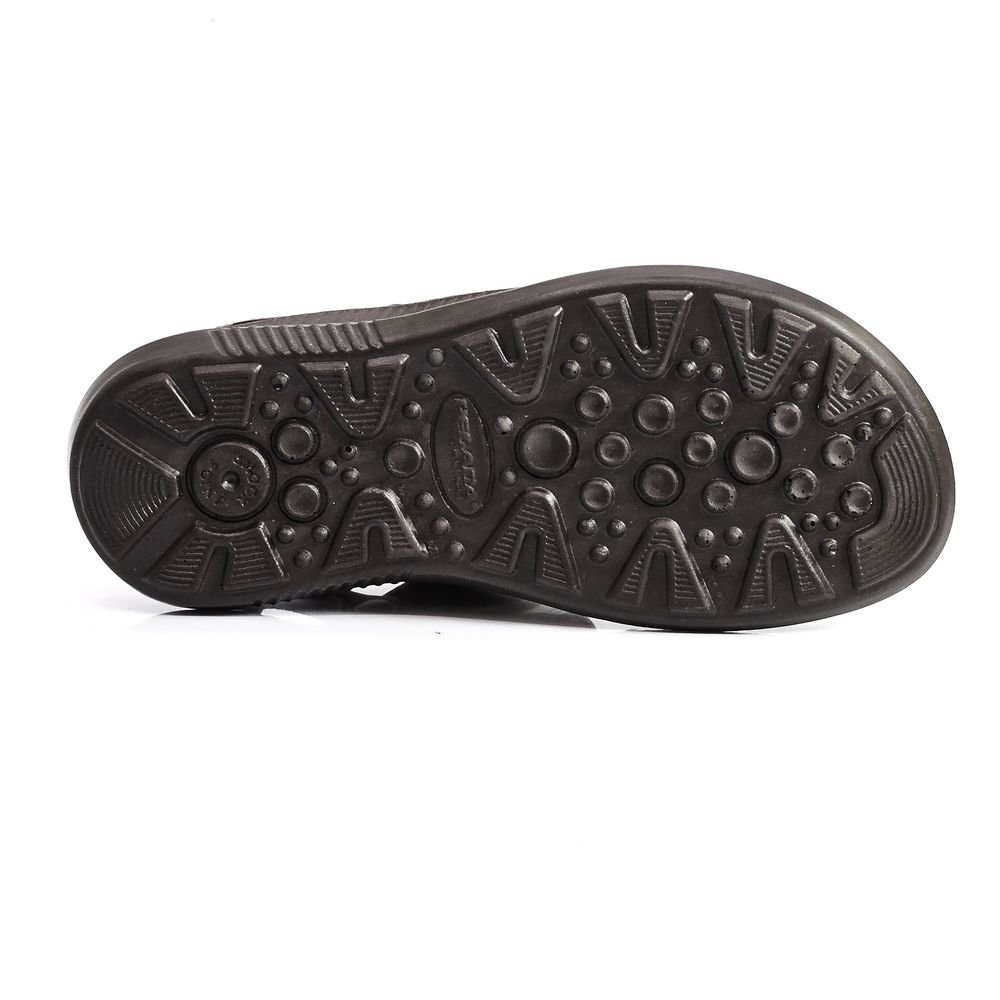 Sandália Papete Masculina Pegada 2 em 1 Couro Pinhão 4