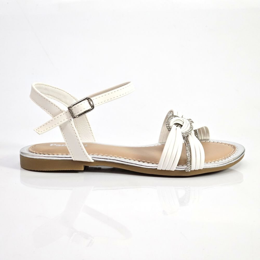 Sandália Infantil Menina Pampili Cherrie Nó Strass Festa