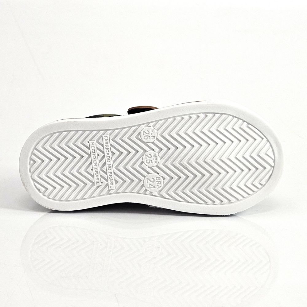 Tênis Infantil Menino Casual Lindo Ju Dinossauro Elástico Preto/Bege 4