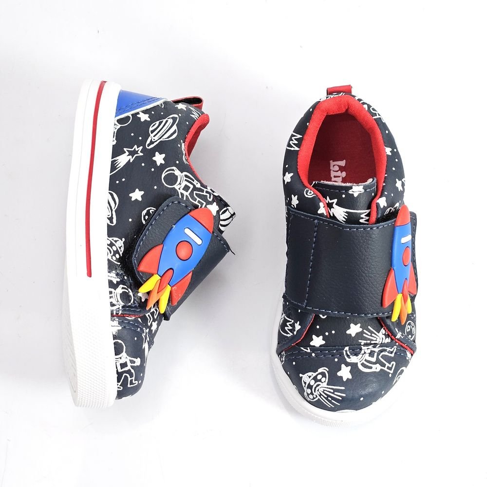 Tênis Infantil Menino Casual Lindo Ju Foguete Preto 2