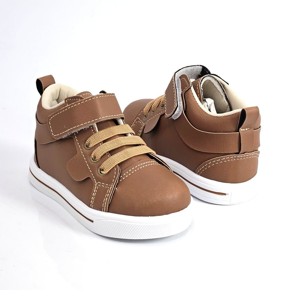 Tênis Infantil Menino Lindo Ju MID Cano Médio Marrom 3