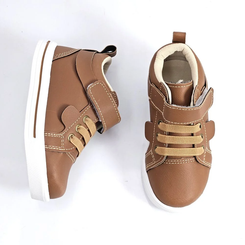 Tênis Infantil Menino Lindo Ju MID Cano Médio Marrom 2