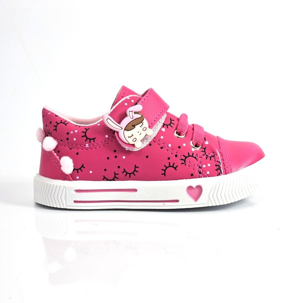 Tênis Infantil Menina Casual Linda Ju Pompom