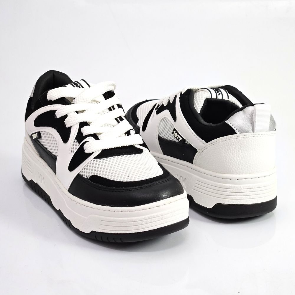 Tênis Feminino Casual Via Marte Flatform Preto 3