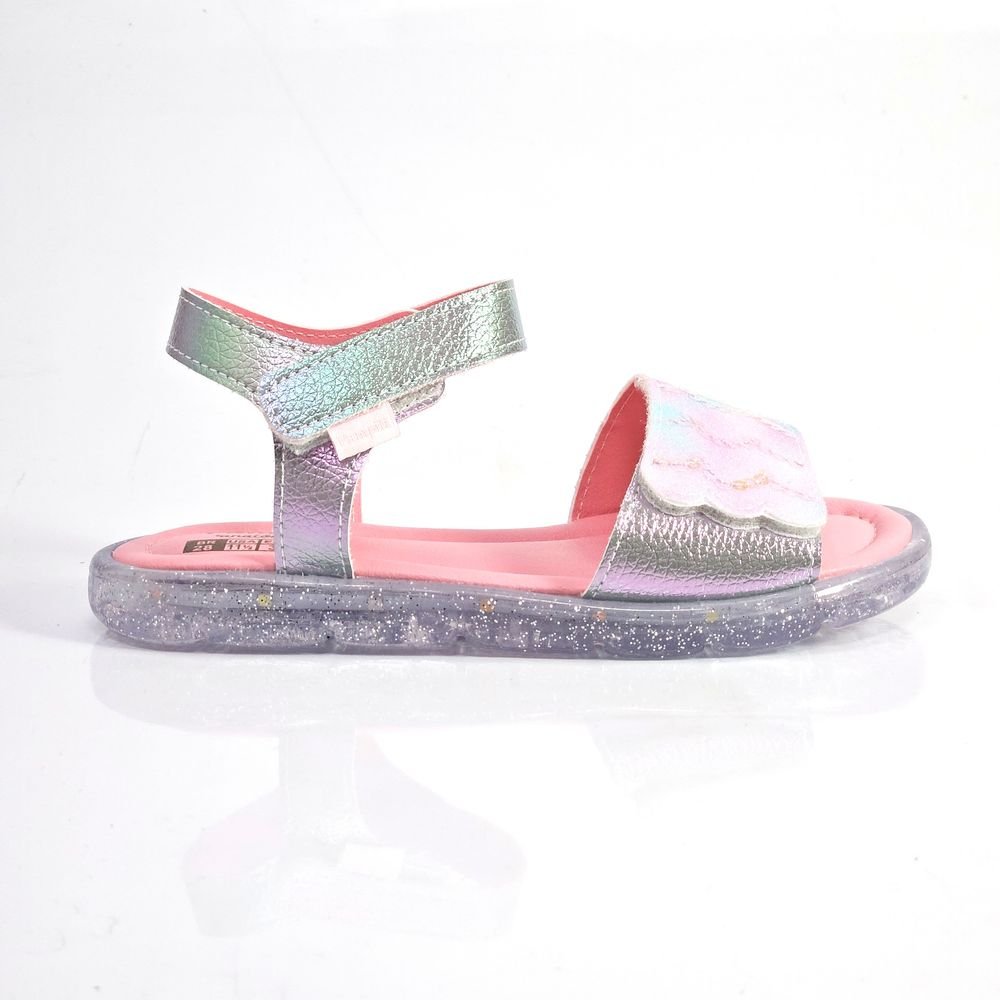Sandália Infantil Menina Pampili Lulli Led Paetê Sereia