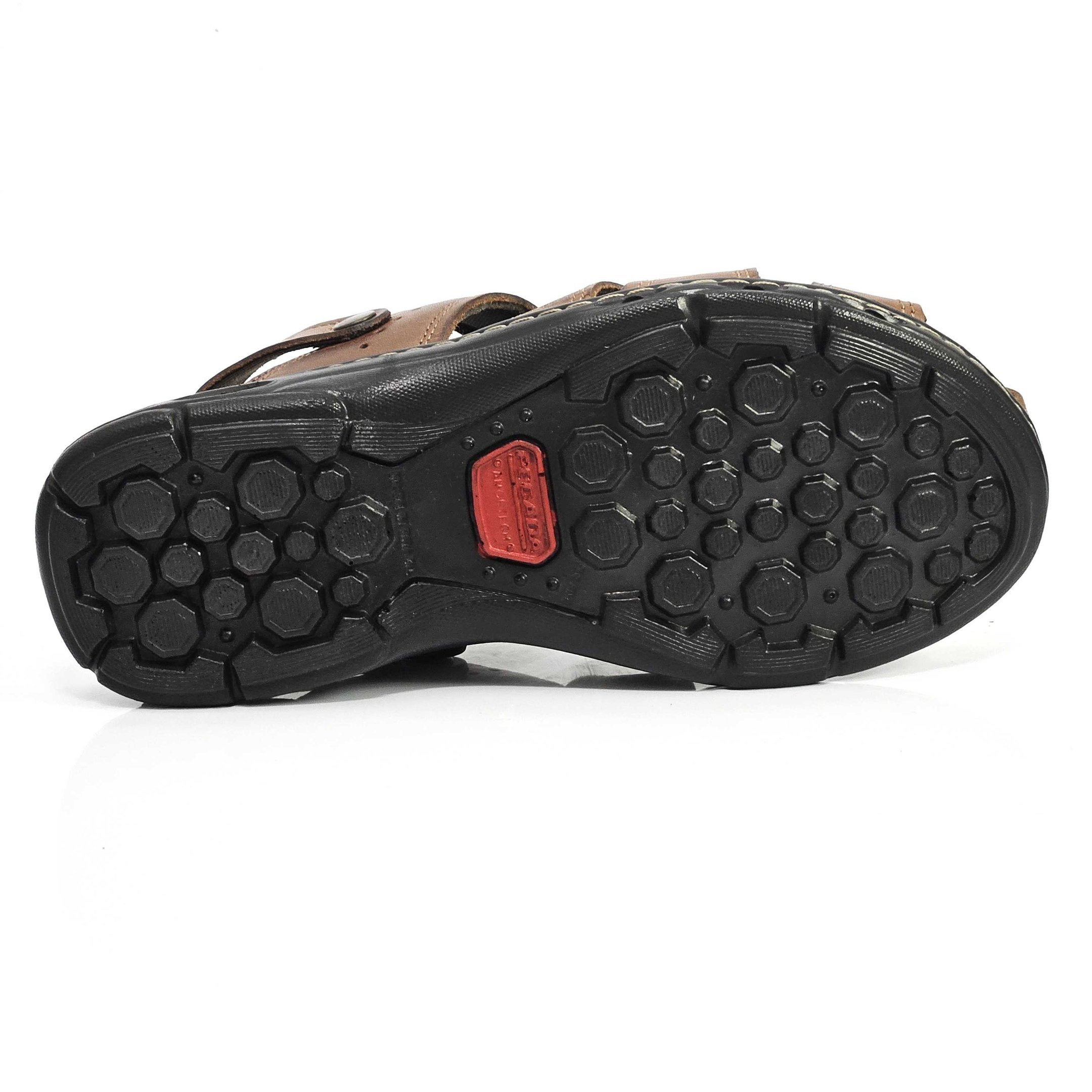 Sandália Papete Pegada Fechada Em Couro Marrom 4