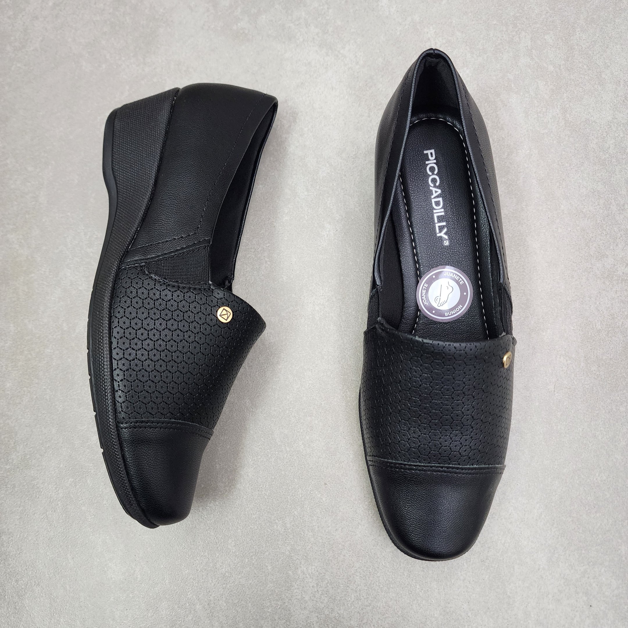 Sapato Piccadilly Salto Anabela Joanete Preto 2