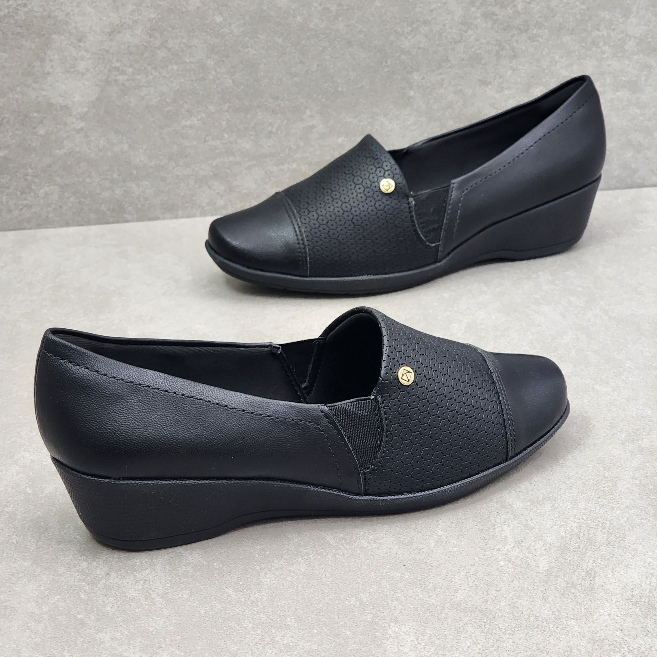 Sapato Piccadilly Salto Anabela Joanete Preto 3